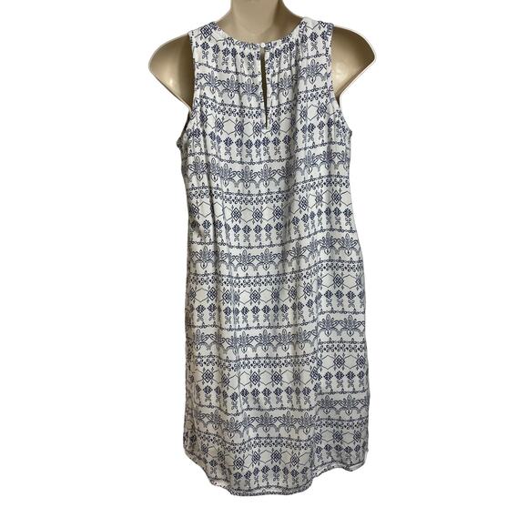 Ann Taylor Loft Blue‎ and White Print Tank Dress XS (2406) - Picture 2 of 6